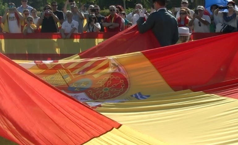 Meco celebró por primera vez un Homenaje a la Bandera en sus Fiestas