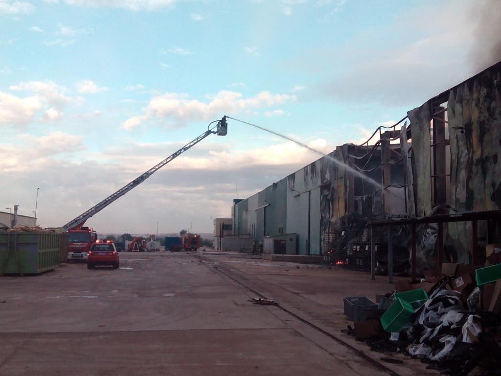 Nuevos datos sobre el incendio en el Polígono La Vega de Chiloeches