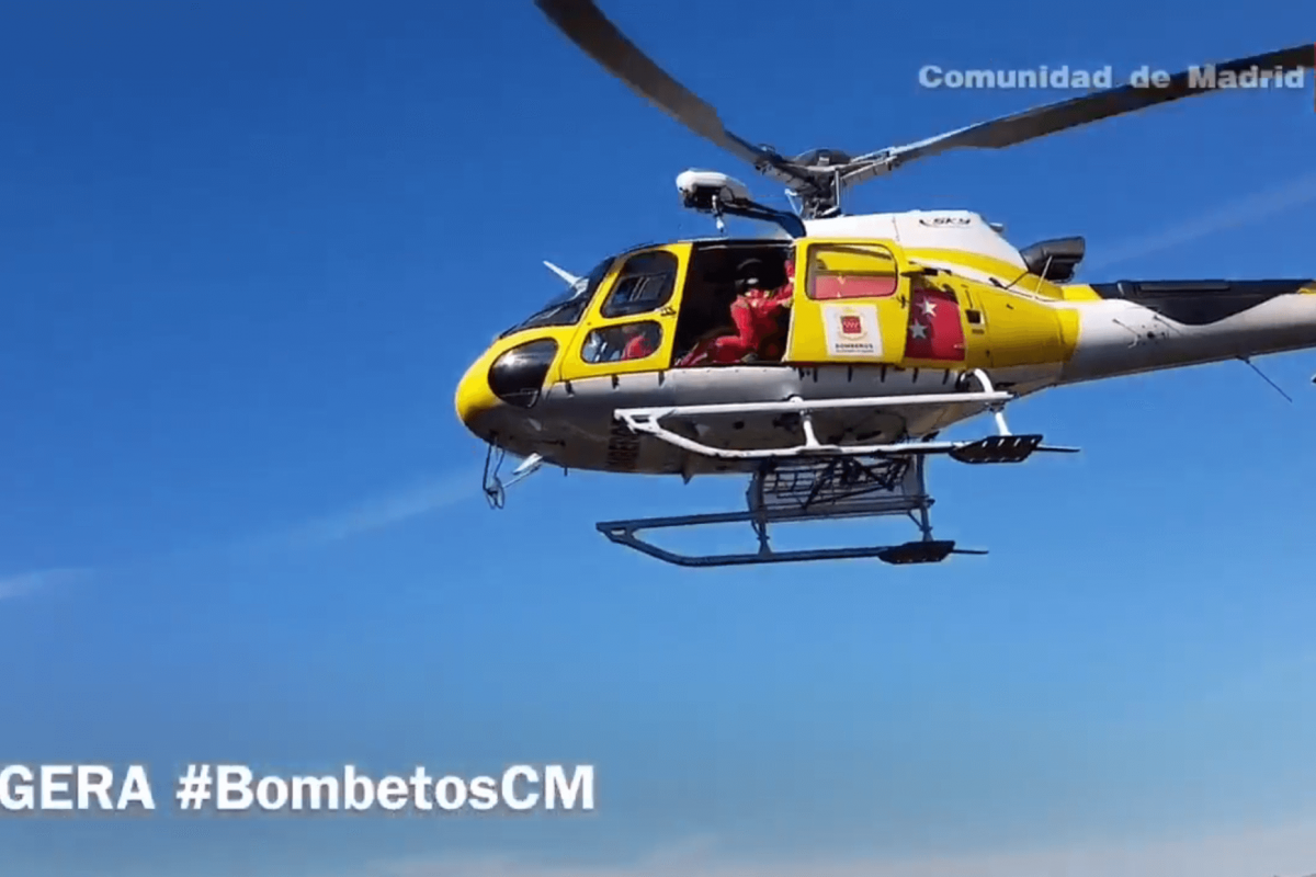 Rescatada en helicóptero una excursionista tras caer desde 5 metros de altura en La Pedriza