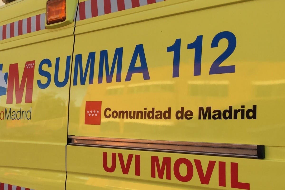 Herido un trabajador tras caerle una máquina encima en Madrid