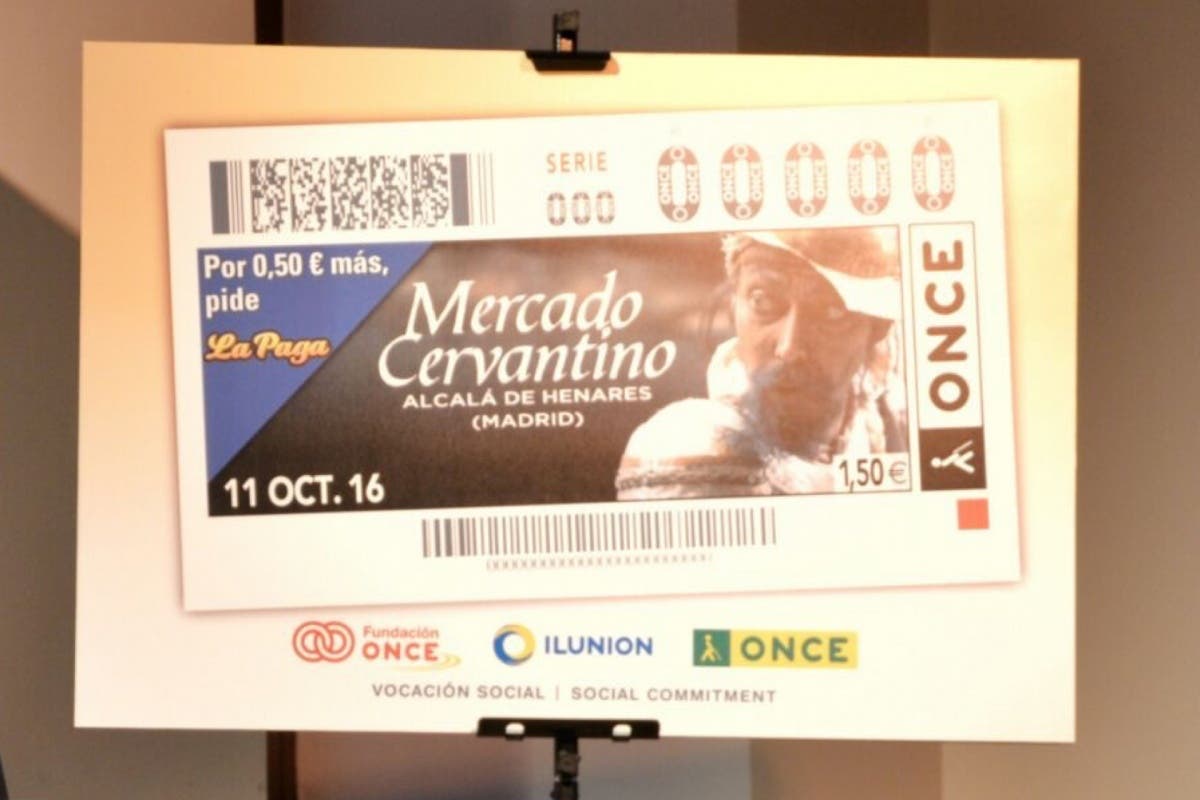 Alcalá presenta su Mercado Cervantino con un cupón de la ONCE