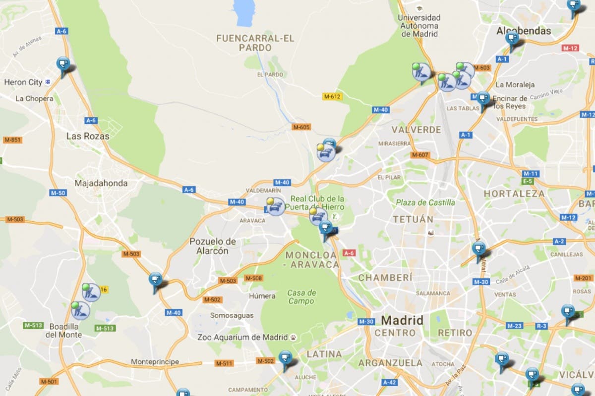 Retenciones en los accesos a Madrid por dos accidentes en la M-40