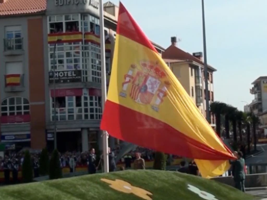 El 1-O, Homenaje a la Bandera en Torrejón