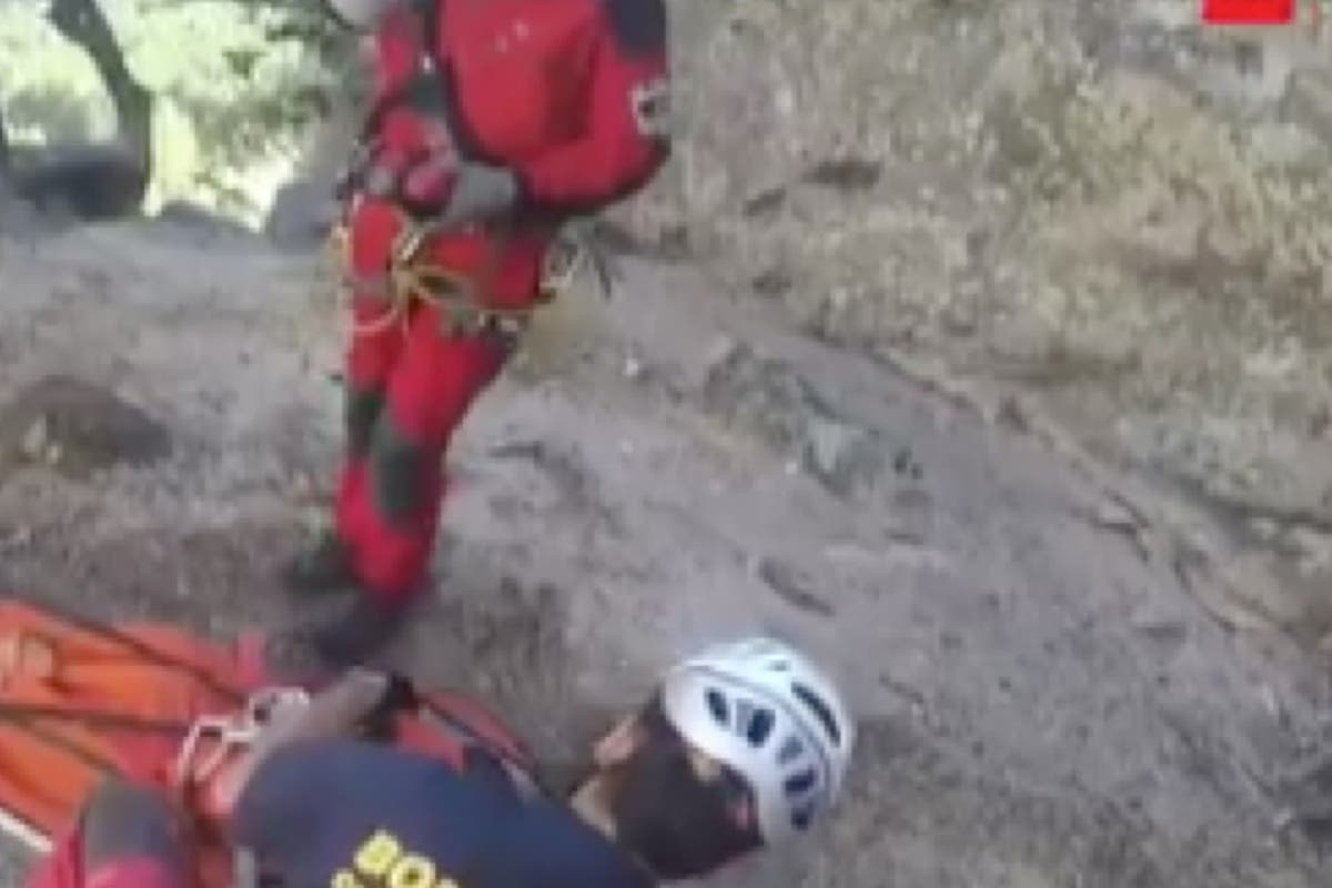 Rescatado un montañero herido en La Pedriza