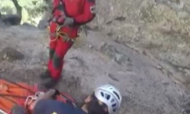 Rescatado un montañero herido en La Pedriza