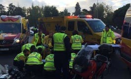 Herido muy grave un motorista en Madrid