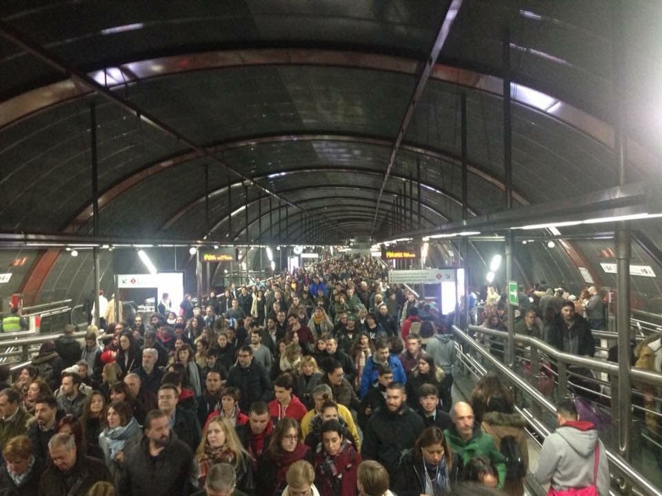 Renfe activa el nivel naranja de seguridad en la estación de Sol