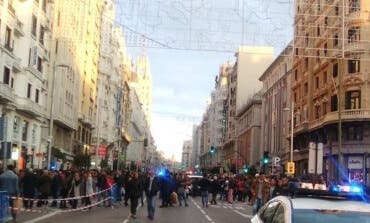 Pánico en la Gran Vía por una falsa amenaza de bomba