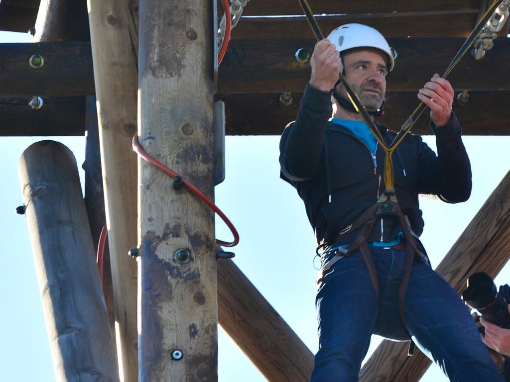 Antonio Lobato en el Parque Europa de Torrejón