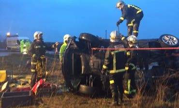 Herido grave un hombre de 45 años en un accidente en la A-1