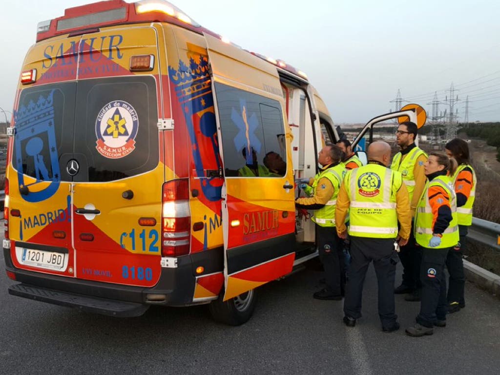 Herido grave un hombre de 40 años tras ser atropellado en la M-45