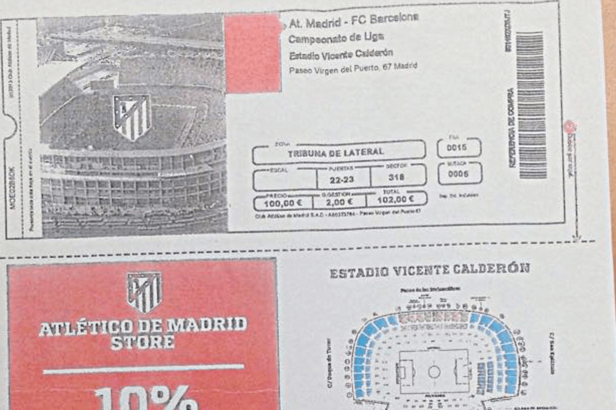 Ofrecían entradas falsas para ver el Atlético-Barcelona