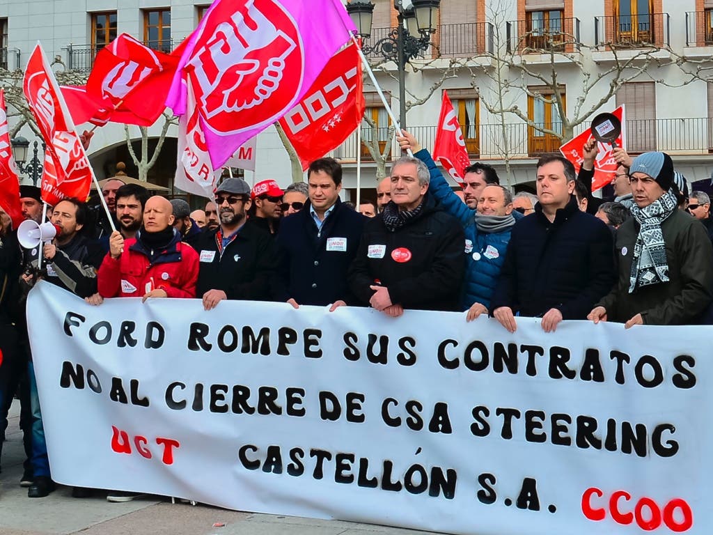 Los trabajadores de Castellón alzan la voz en Torrejón contra el cierre