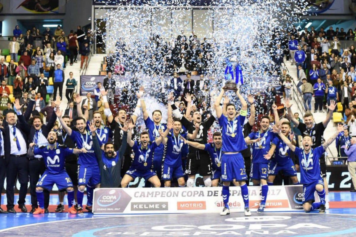 Torrejón celebra la victoria del Inter, campeón de la Copa de España