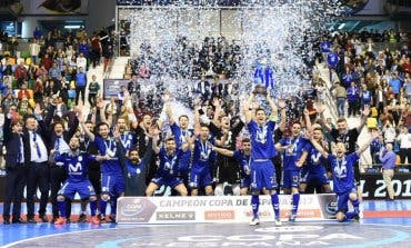 Torrejón celebra la victoria del Inter, campeón de la Copa de España