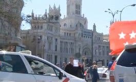 Ni un solo taxi libre en Madrid este jueves durante dos horas