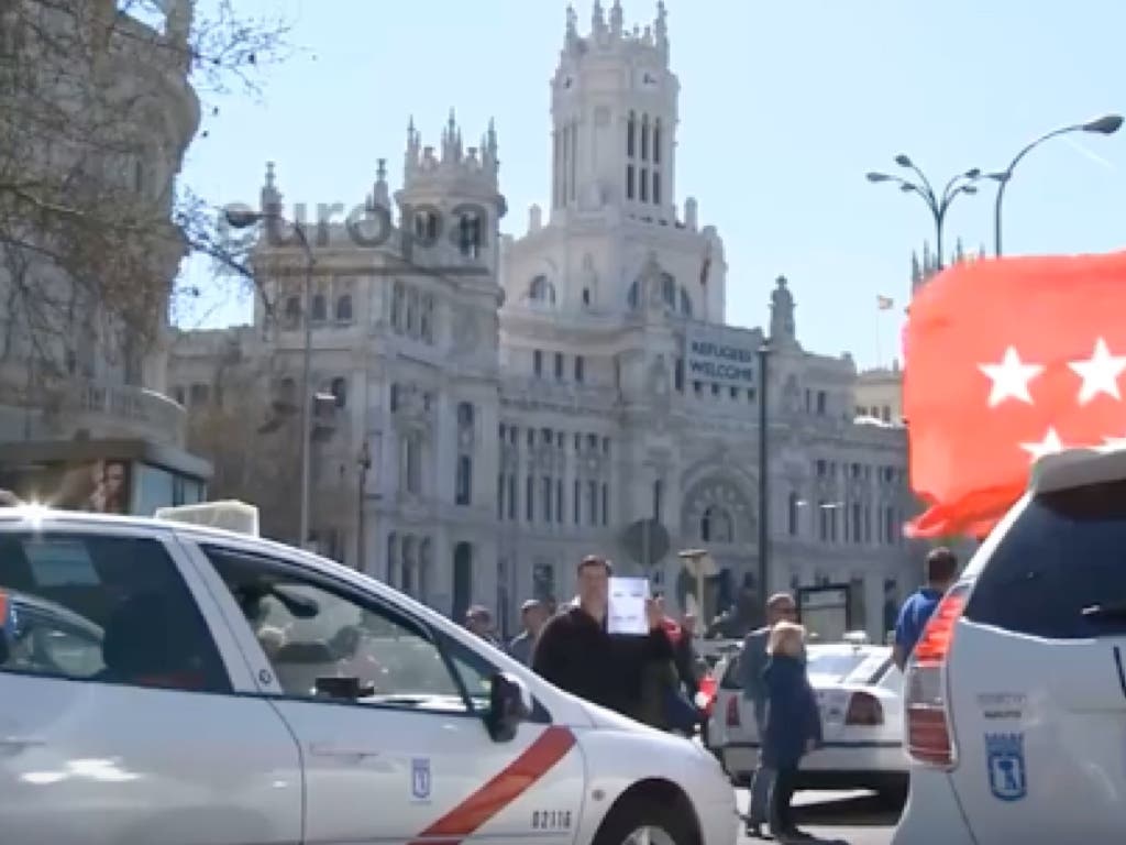 Ni un solo taxi libre en Madrid este jueves durante dos horas