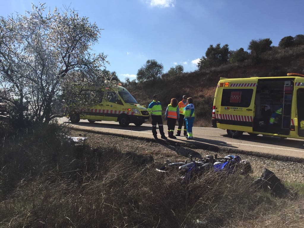 Muere un motorista de 41 años en Villar del Olmo