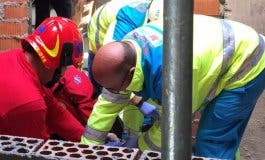 En estado critico un trabajador tras caer desde 8 metros de altura