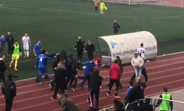 Pelea multitudinaria en el partido entre el San Fernando y el Alcalá