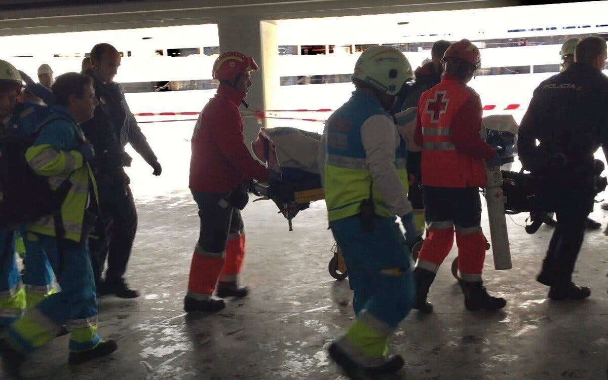 Herido grave un trabajador en las obras de La Peineta