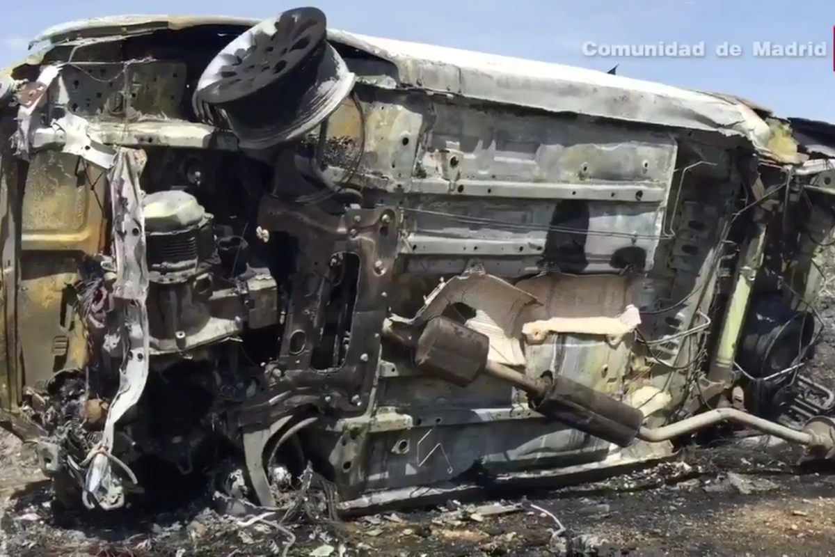 Muere calcinada al explotar su coche en Talamanca de Jarama