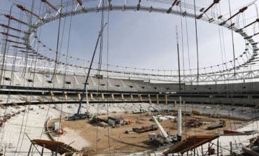 Hallan un obús de la Guerra Civil en las obras del Wanda Metropolitano