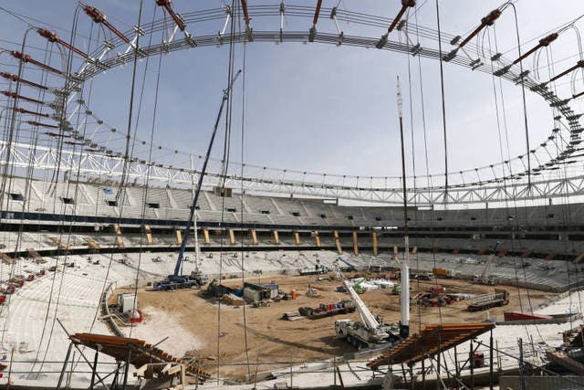 Hallan un obús de la Guerra Civil en las obras del Wanda Metropolitano