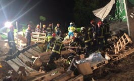 Muere un camionero en la M-50 aplastado por la carga del camión