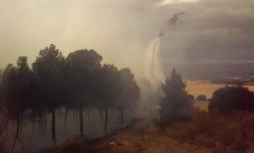 Controlado un aparatoso incendio forestal en Chiloeches