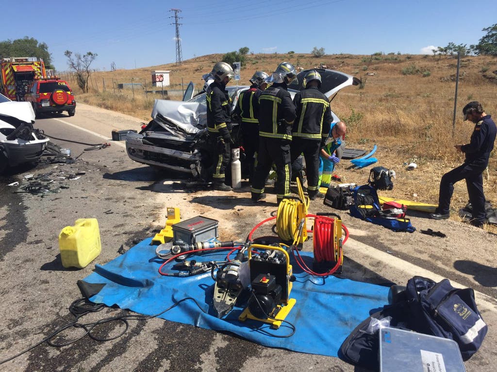 Un choque entre dos vehículos deja un herido grave en la M-841