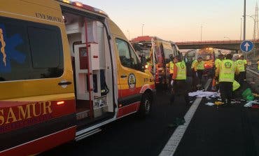 Muere una joven y un hombre pierde una pierna en un accidente en la M-45