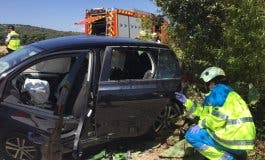 Dos muertos en un choque frontal entre un coche y una moto