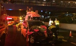 Seis heridos, dos muy graves, en un accidente en la A-1