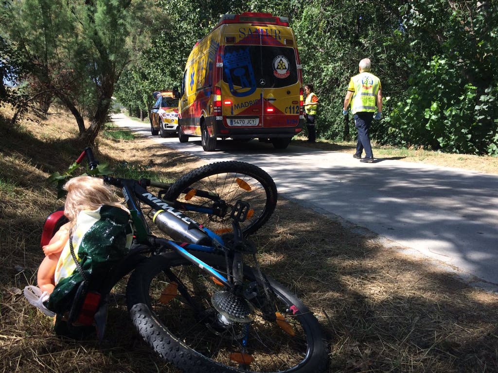 Herido grave un ciclista tras sufrir un accidente en Madrid