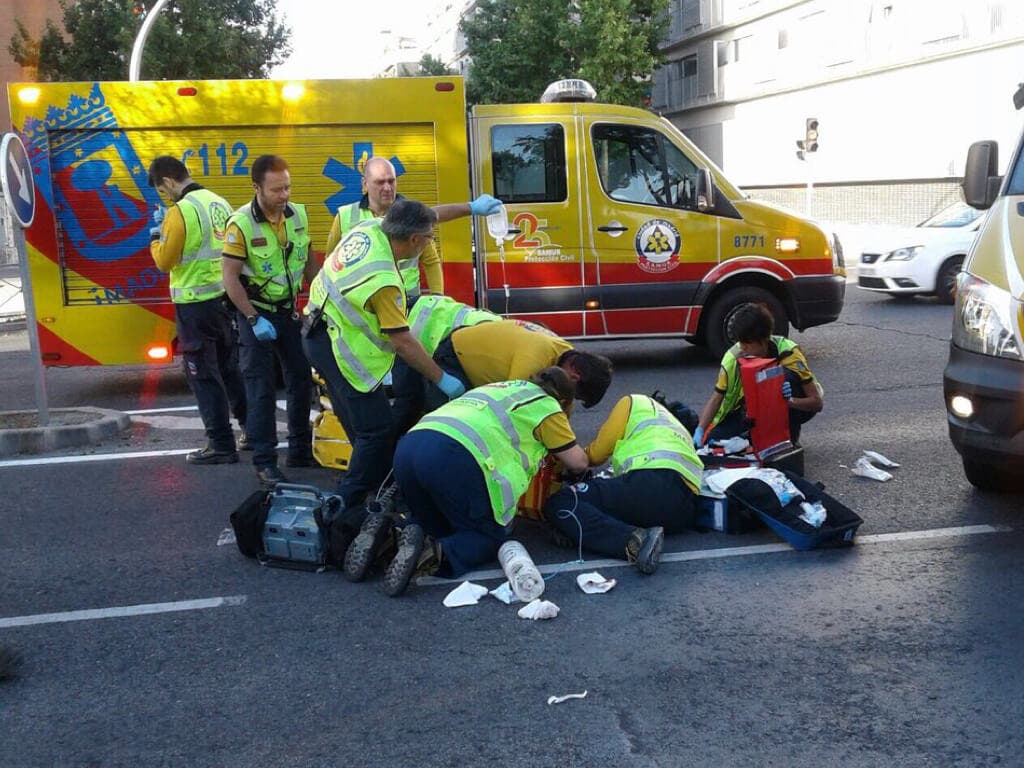 Herido grave un ciclista tras ser atropellado por una furgoneta