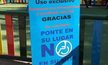 Multados en Torrejón por no respetar los juegos para niños discapacitados