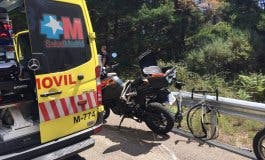 Muere un ciclista de 42 años tras chocar contra una moto en Madrid