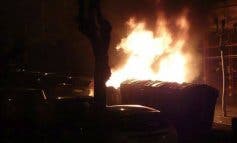La Policía busca a los autores de la quema de contenedores en Guadalajara