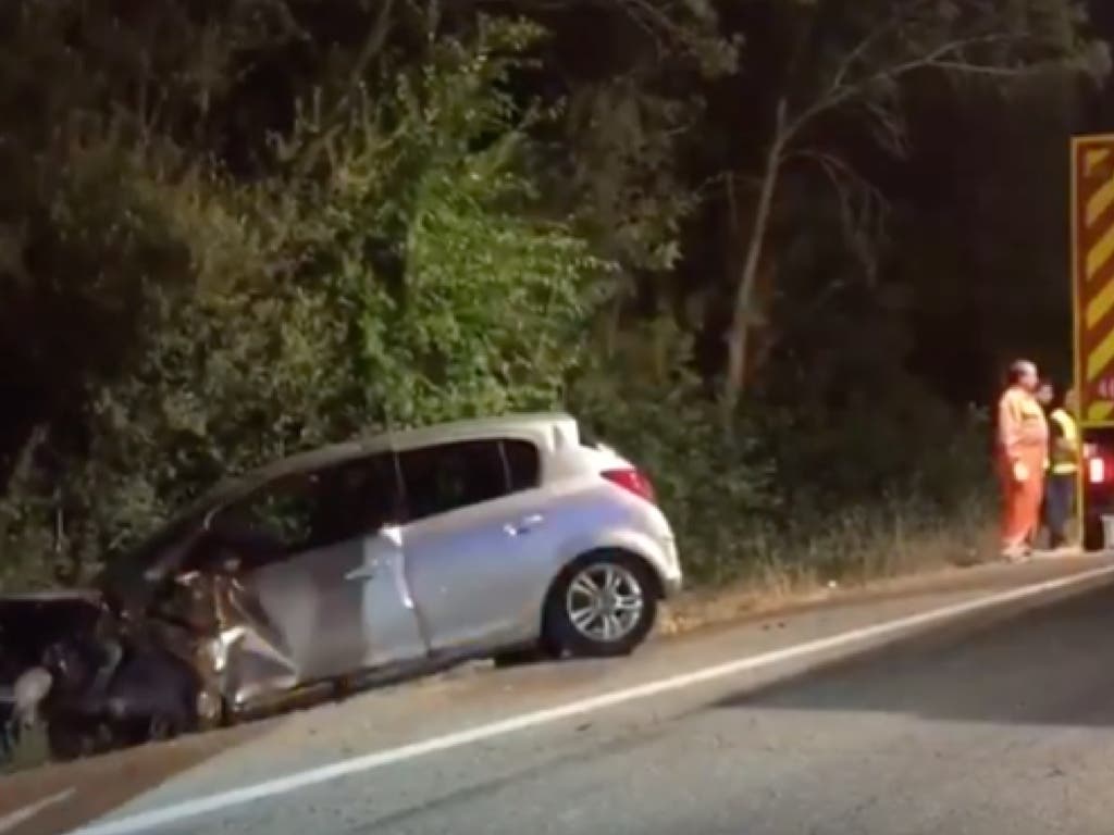 Cuatro heridos, entre ellos un bebé, en un accidente en la M-608