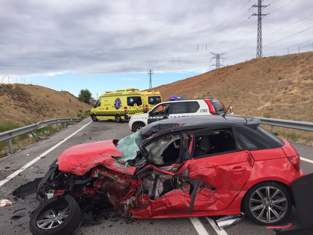 Muere un hombre en un brutal accidente de tráfico en Ajalvir