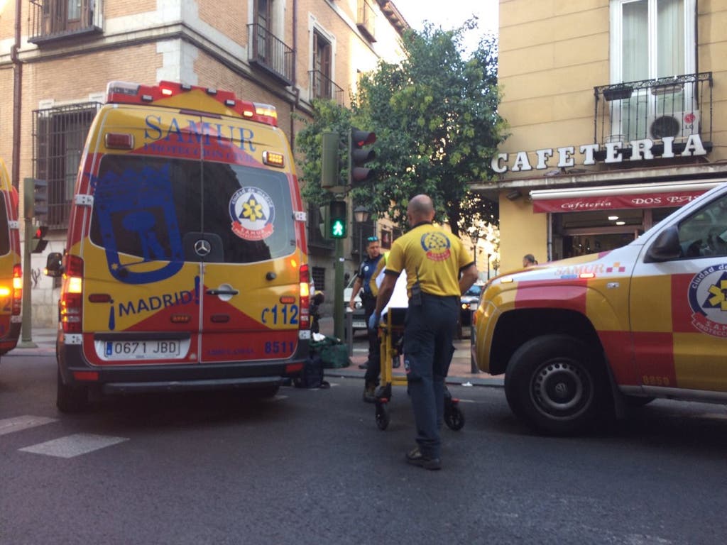 Grave atropello en la calle San Bernardo, en Madrid