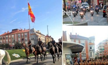 Así fue el ensayo del Homenaje a la Bandera en Torrejón