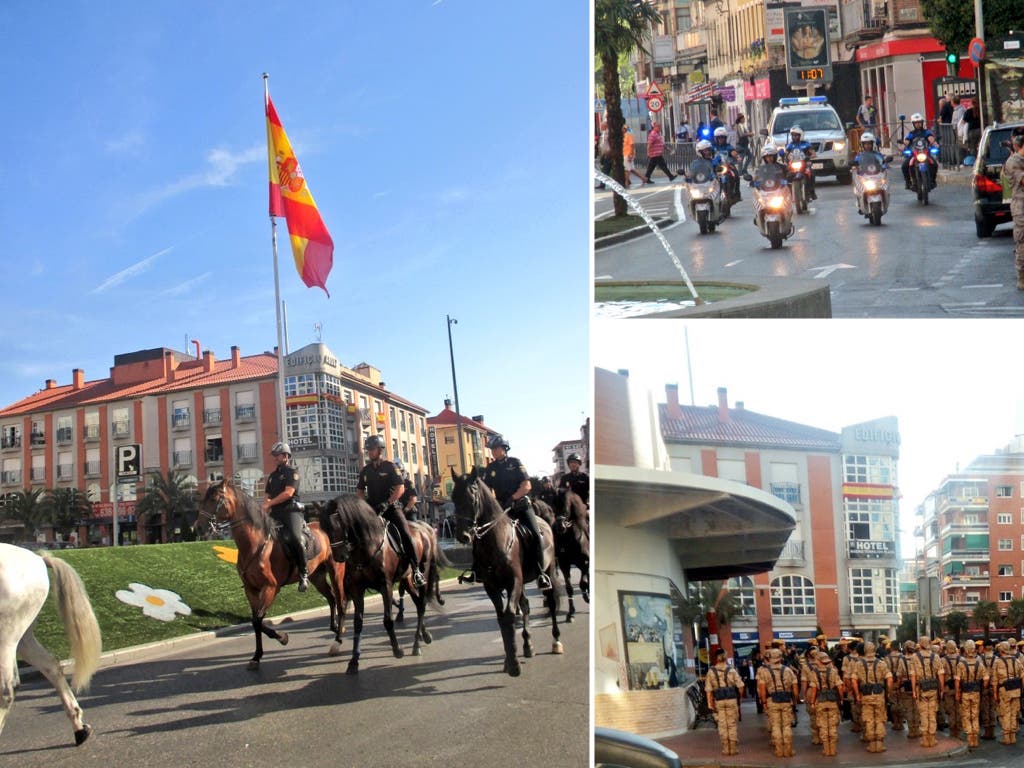 Así fue el ensayo del Homenaje a la Bandera en Torrejón