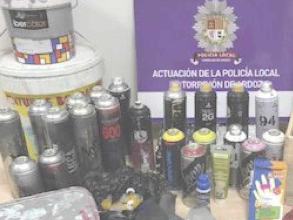 Mano dura contra los que realizan pintadas vandálicas en Torrejón