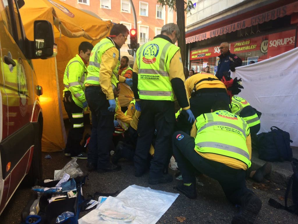 Muere una anciana atropellada por un autobús en Madrid