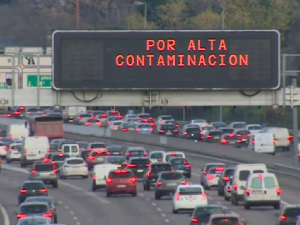 Alta contaminación: Así está la situación para circular por Madrid este domingo