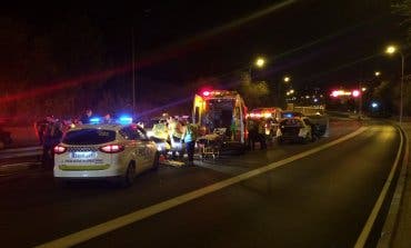 Un motorista en estado critico tras sufrir un accidente en Madrid
