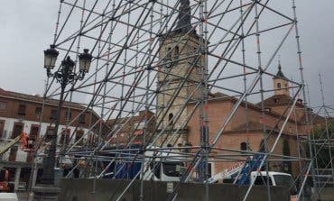 Comienza el montaje de las Mágicas Navidades de Torrejón