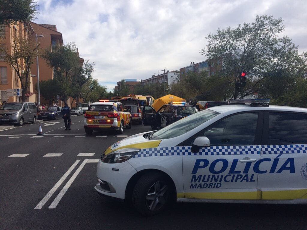 Muy grave una anciana tras ser atropellada en Madrid